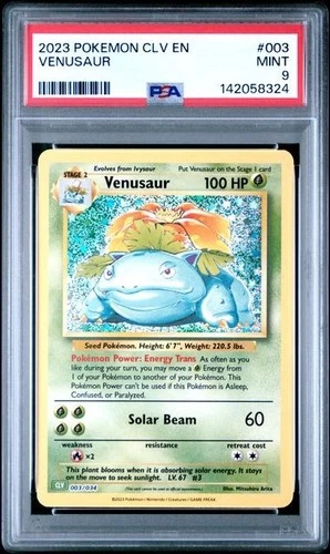 2023 POKEMON TRADING CARD GAME CLASSIC #003 VENUSAUR PSA 9