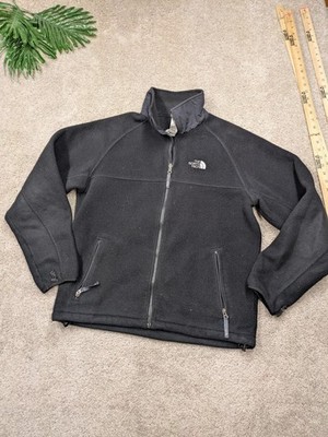 North Face Jacket Mens Medium Black Fleece Full Zip Outdoor Hiking Casual