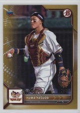 2022 Bowman NPB Nippon Professional Baseball Gold 28/50 Yuma Yasuda #109 00cp