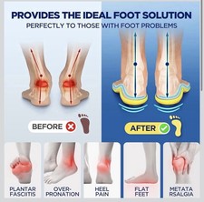 240 lbs Plantar Fasciitis Relief Insoles Men, Comfort PORON Shoe Inserts for ...