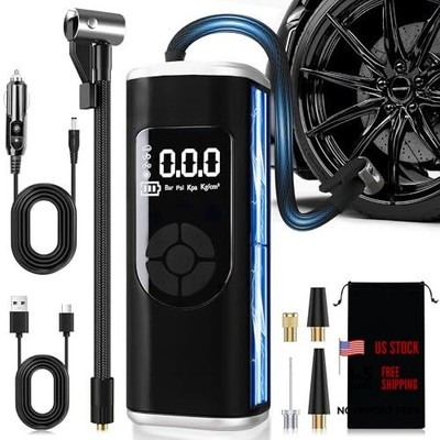 StartPro Tire Inflator Portable Air Compressor, 150PSI Cordless Air Pump, Dual 