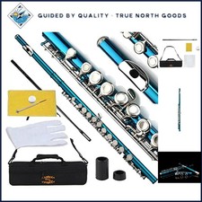 Closed Hole C Flute Starter Set with Case, Gloves, Tuning Rod and Cloth