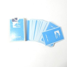 Pan Am Playing Cards Vintage Deck w/Box Blue Sailboat Logo Airline