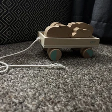 Panda Crate Kiwi Co. With Pull Wood Toy With 4 Balancing Animals 