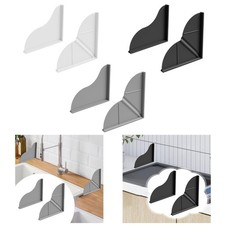 2x Shower Splash Guards Accessory Reusable Bath Tub Corner Water Guards Silicone