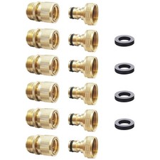 Secure Water Hose Quick Connect - 6 Male Coupling