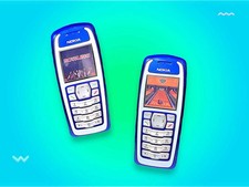 Vintage 90's Y2K Nokia Mobile Cell phone.Works 