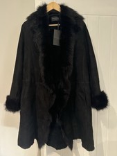 Max & ZAK Suede And Fur Shearling Coat