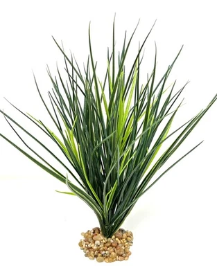 LFP 13" LARGE Full MOUNTAIN GRASS Thick Realistic Artificial Aquarium plastic plant,