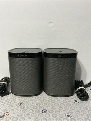Sonos Play:1 2-Pack Compact Wireless Smart Speakers Black Multi-Room WiFi Stream