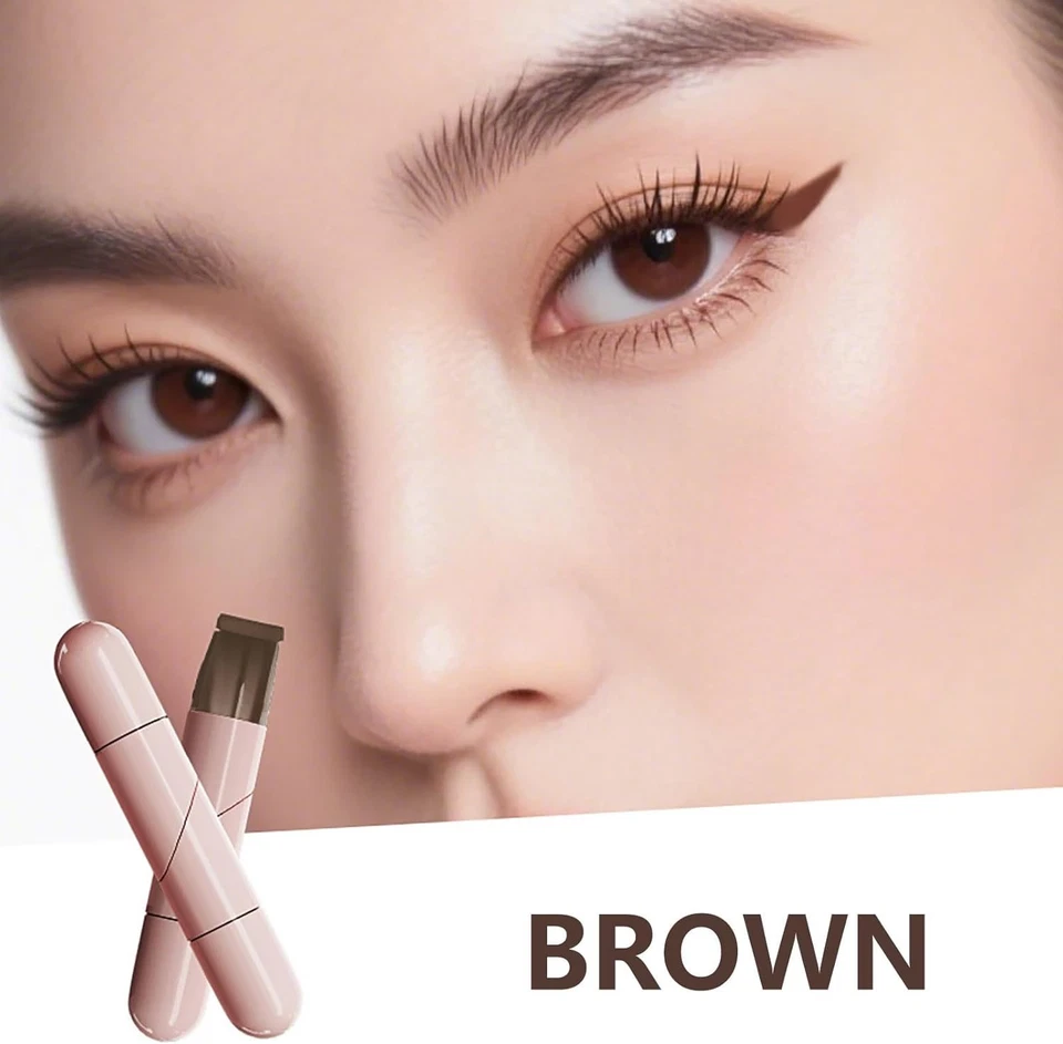 Foldable Eyeliner Stamp, Dual Left Right Eye Desig Pen, SmudgeProof & Waterpoof - Image 3 of 4