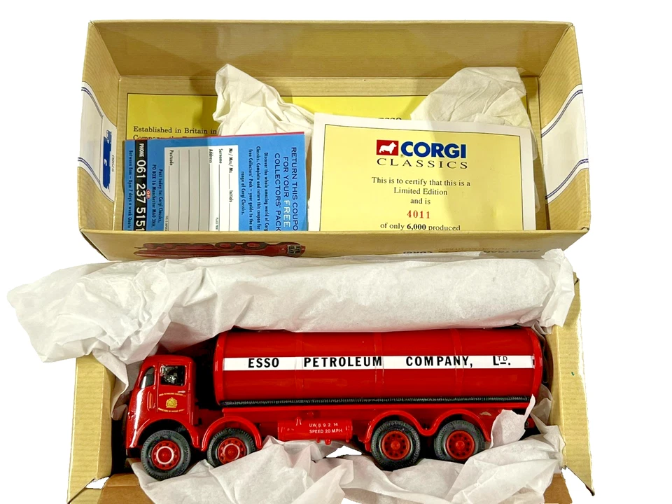 Corgi Classics 97980 ERF 8 Wheel Elliptical Tanker ESSO Petroleum Co - Boxed - Image 2 of 4