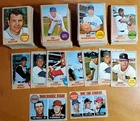 1968 TOPPS BASEBALL STARTER SET LOT OF 362 DIFFERENT CARDS EX-EX/MT