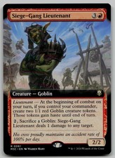 Siege-Gang Lieutenant (Extended Art) R Commander: Modern Horizons 3 61 NM