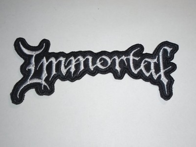 IMMORTAL BLACK METAL EMBROIDERED PATCH
