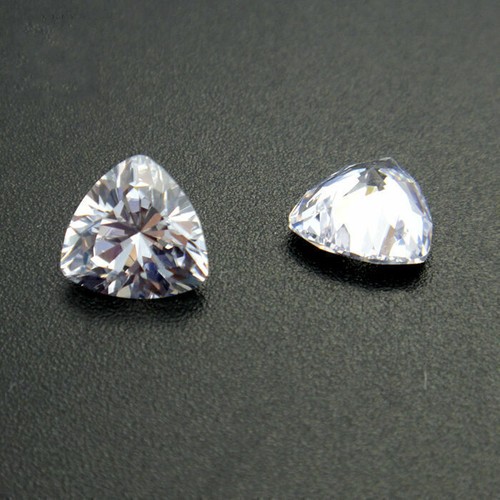 10.28Ct WHITE SAPPHIRE 12X12MM TRILLION CUT UNHEATED AAAA+ LOOSE GEMSTONE - Picture 3 of 11