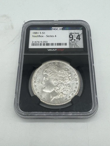1881-S Morgan Dollar VaultBox-Series 4 NGC X Mint State 9.4