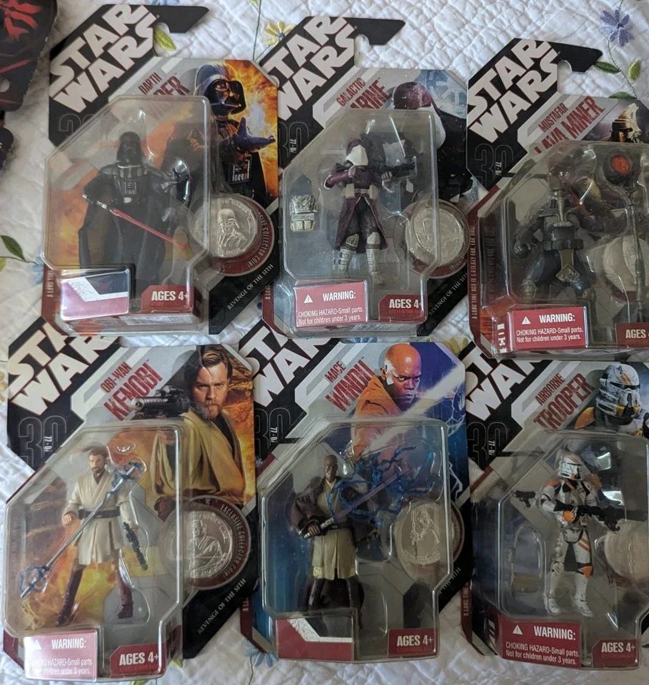 STAR WARS 30TH ANNIVERSARY Bundle Of 7 With RARE C-3PO AND CRUMB NIB! ✨ - Image 2 of 4