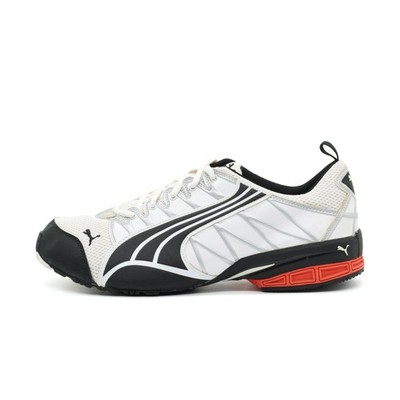PUMA Herren 181756-01 Sneaker weiß/schwarz/rot Mesh lifestyle Laufschuh EU 44,5