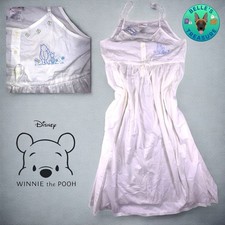 Winnie The Pooh Nightgown Women S/M Pooh Piglet Embroidered Disney Store VTG 90s