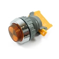 PLN-30 Yellow 30mm Pilot Panel Indicator Light LED Lamp 120V AC/DC