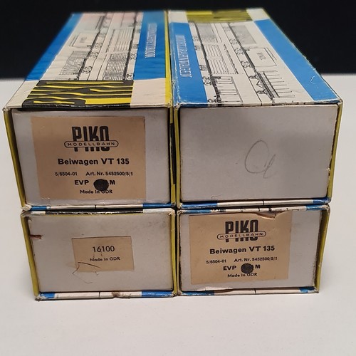 Wagon to the railroad 3pieces and electric locomotive 1 PIKO HO 1:87 16,5 mm - Picture 9 of 12