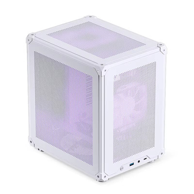 C6 MATX Mini ITX Case for PC Type-C ATX Power Portable Mini Desktop Mesh Chassis