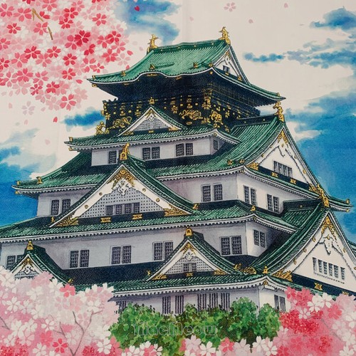 Pink Osaka Sakura Print Room Door Curtain House Doorway Tapestry Hanging Decorat - Picture 5 of 6