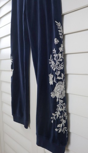 JOHNNY WAS JW Los Angles JWLA $128 Leona Velour Velvet Jogger Pants Size XS - 第 2/5 張圖片