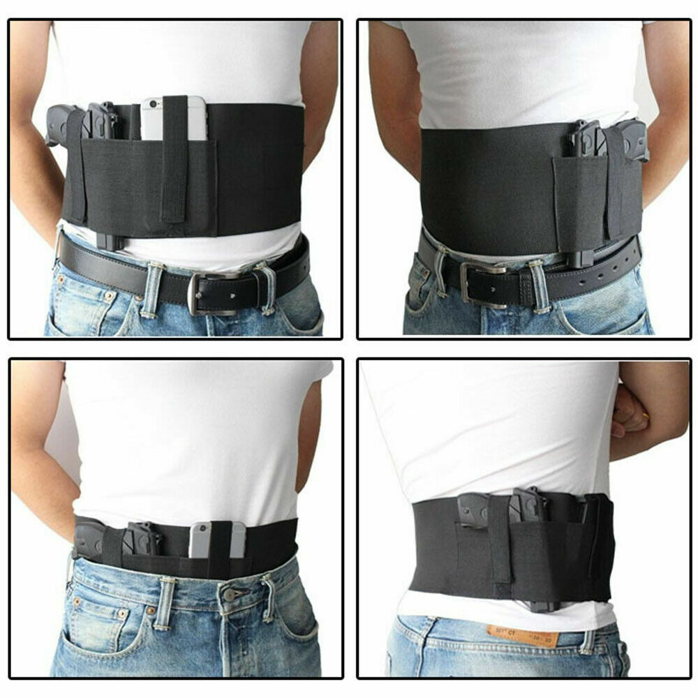Universal Tactical Belly Band Holster Carry Pistol Hidden Gun Hand