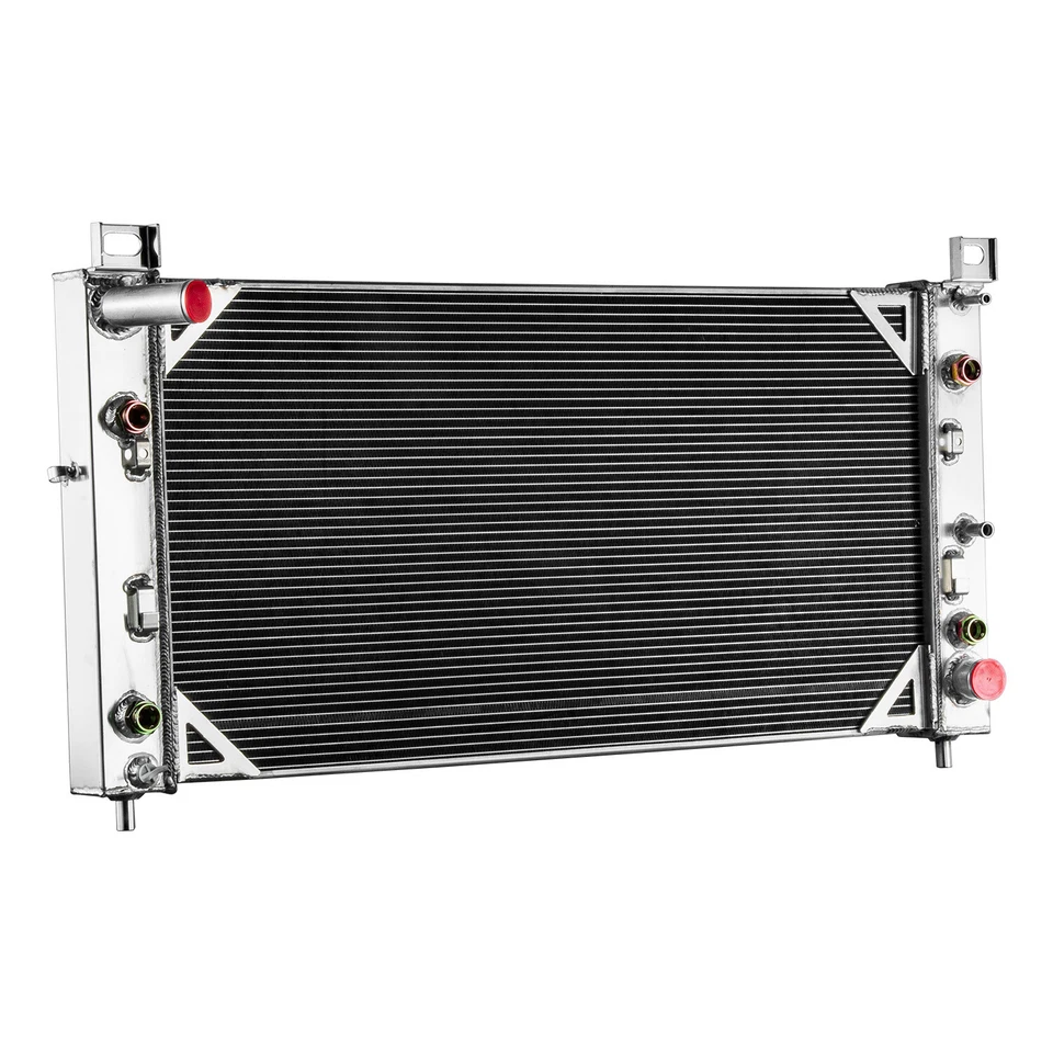 For 2001-02 Chevy Silverado GMC Sierra 2500 HD 3500 8.1L 2Rows Aluminum Radiator - Image 3 of 4