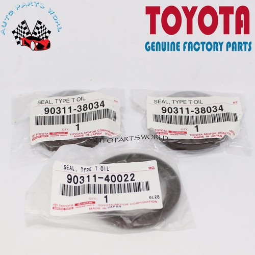 JUEGO DE SELLOS DE ÁRBOL DE LEVAS Y CIGÜEÑAL ORIGINALES TOYOTA AVALON CAMRY SIENNA ES300 RX300 - Imagen 4 de 4