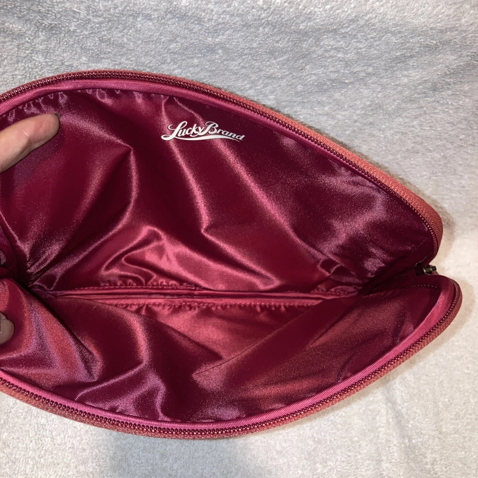 Lucky Brand Multicolor Boho Peacock Print Satin Lined Zip iPad Tablet Cover 10x8 - Image 2 of 2