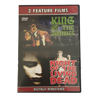 Night Of The Living Dead And King Of The Zombies 2 Film DVD SEALED Remastered