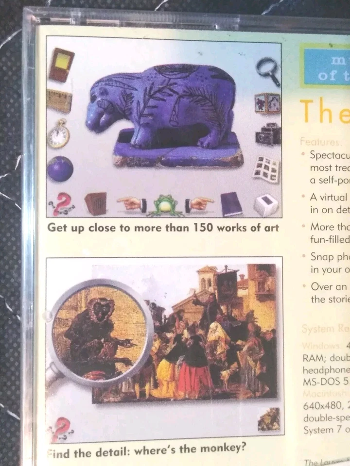 Museo del Louvre Museos del Mundo para niños de 3 años en adelante (CD-ROM) MAC/WIN95 Foto 4 de 4