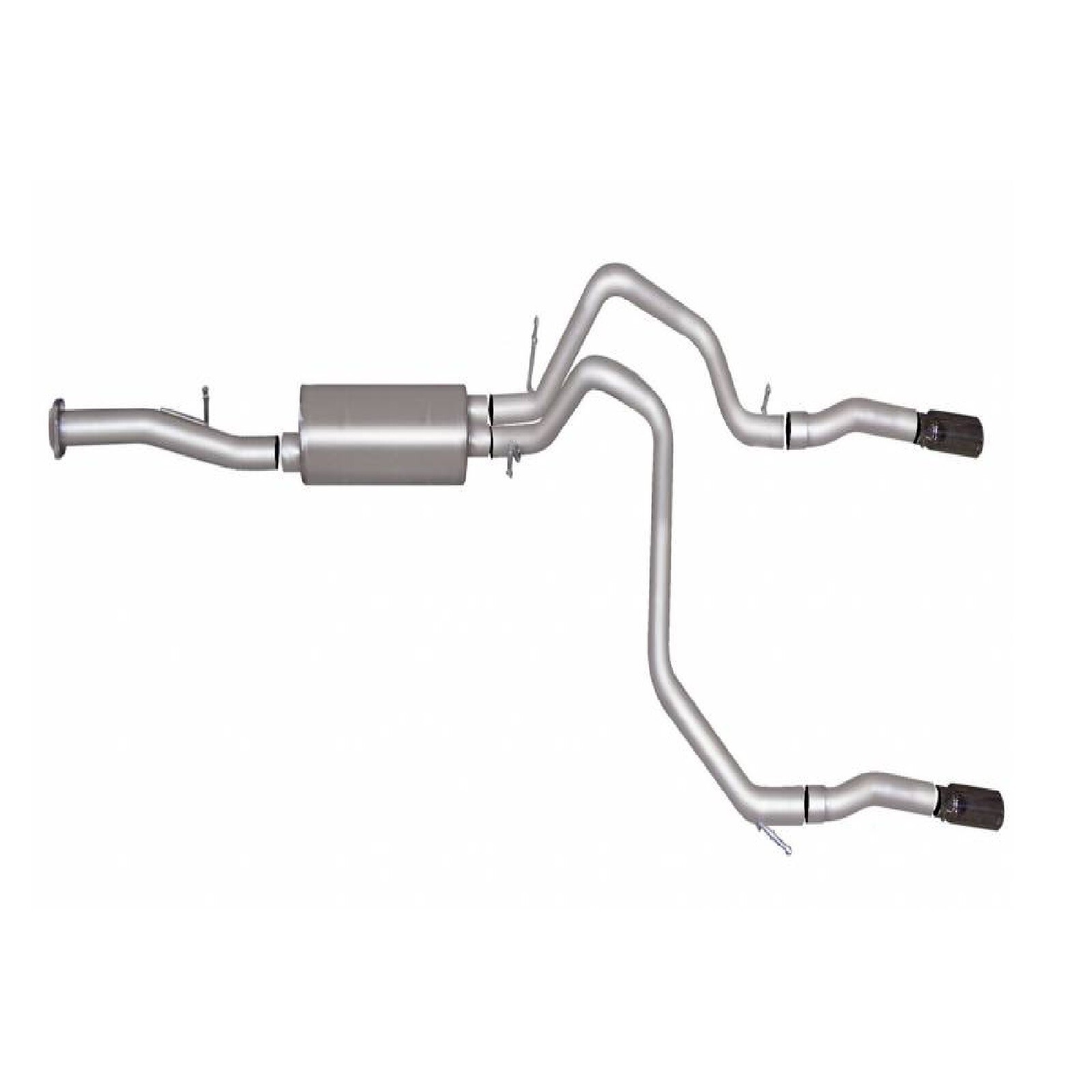 Gibson Black Elite Dual Split Exhaust for 15-20 Suburban 1500 Yukon XL 1500 5.3L