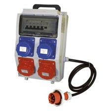 Quadro portat. 2 prese 220 v  2 prese 380 v  ip67