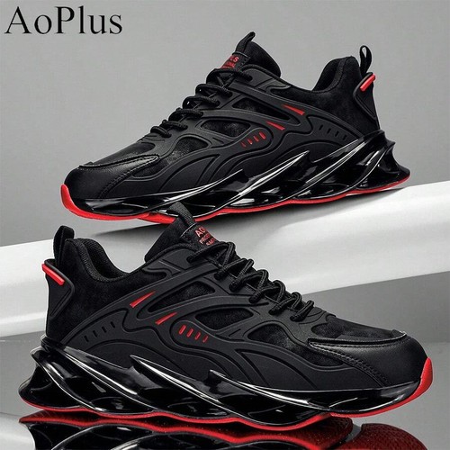 Fashionable Shock-Absorbing Casual Sports Shoes,Blade Sole,Breathable Mesh Upper - Picture 7 of 13