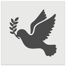 Dove Carrying Olive Branch Peace Silhouette Wall Cookie Craft Reusable Stencil