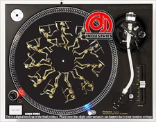 Skeleton Walk - 7"-12" DJ slipmat for LP turntable record player 