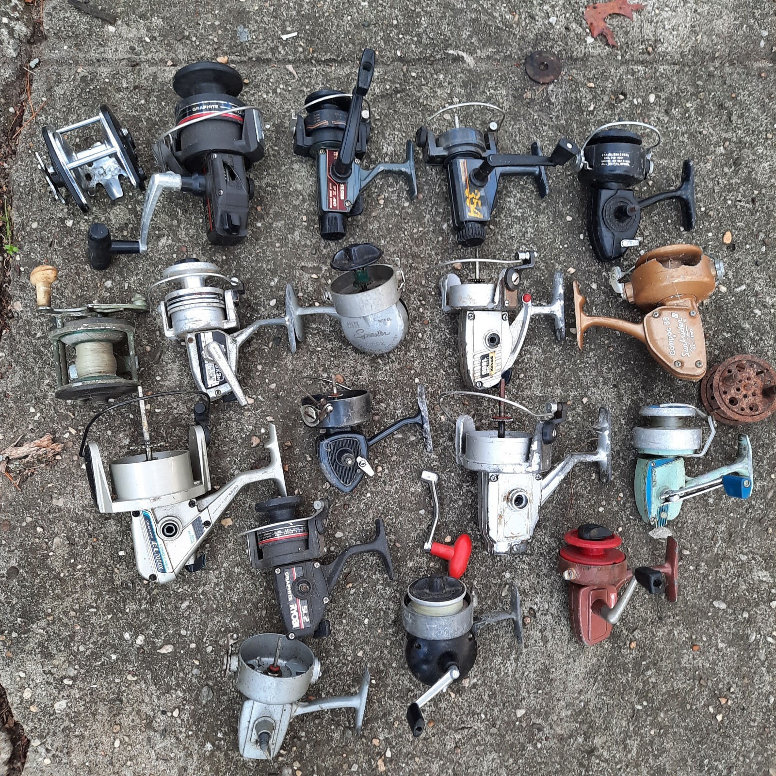 Massive Vintage Spinning Reels Lot For Parts Or Repair,Vintage Spinning