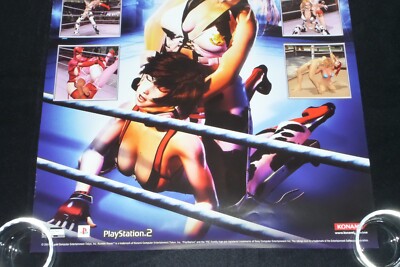 Rumble Roses Promo Store Retail Poster Konami PS2 Authentic 24