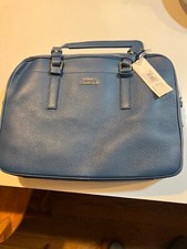 Blue Leather Versace Collection Satchel/ Purse / Handbag New Nwt