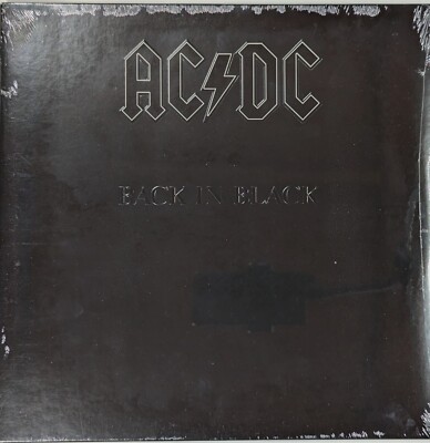 AC/DC Back in Black SEALED 180 Gram LP Embossed Cover