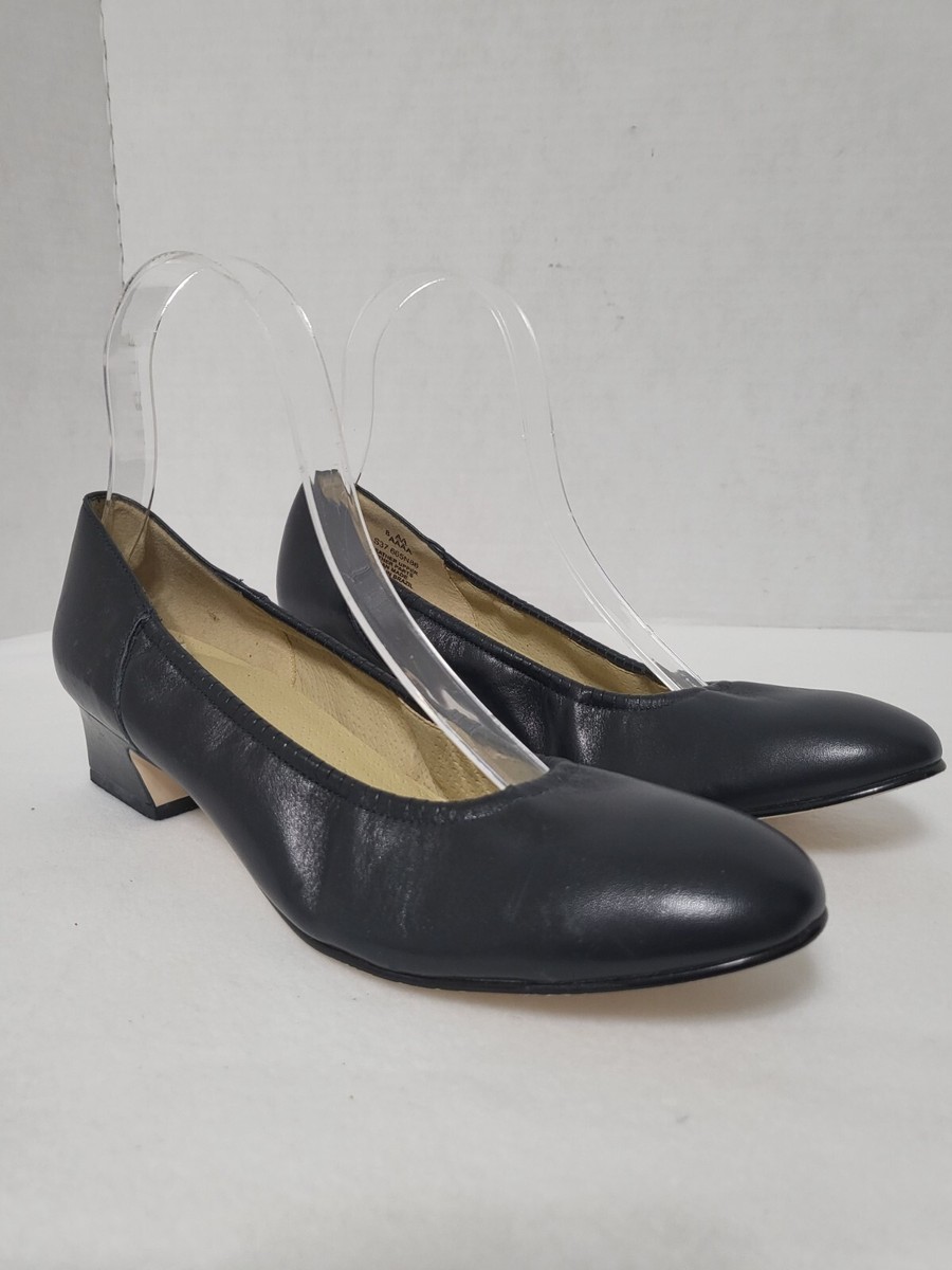 Naturalizer Womens 8AA/AAAA Black Dress Shoes Block 1.5" Heel S37 665N86 |  eBay