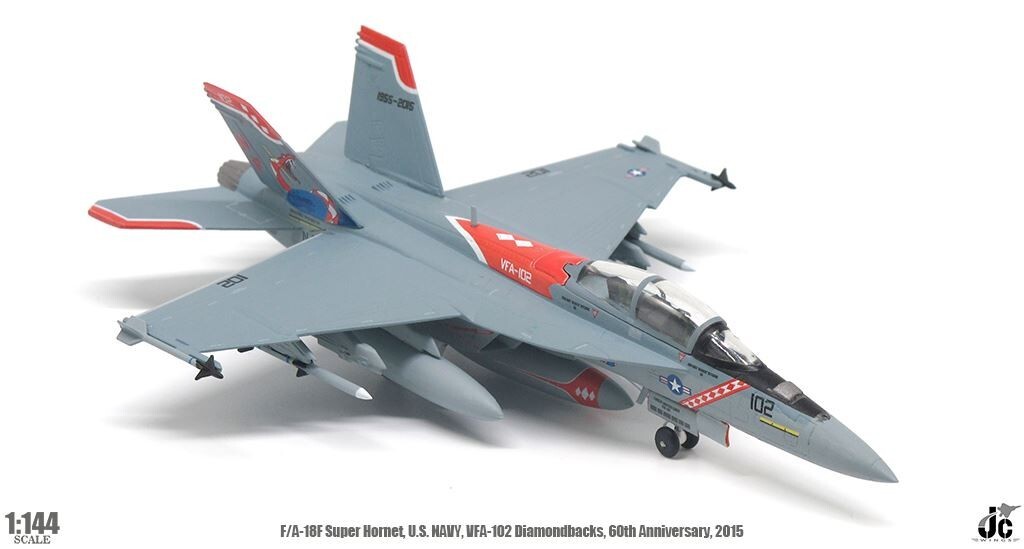 Witty wings F/A-18Fスーパーホーネット VFA-102 Witty WTW72008-08 - F/A-18 Hornet Diecast Model, USN VFA-102
