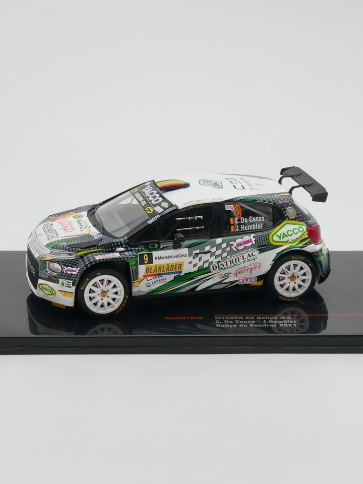 Coche diecast ixo 1:43 Citroen C3 Rally2 WRC 2021 C.De Cecco - J.Humblet RAM818LQ Foto 2 de 4