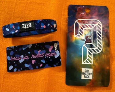 ZOX  head up, heart open   Secret Stash #254 Wristband Size Small NIP