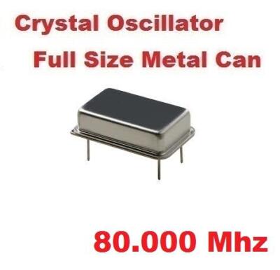80.000Mhz 80.000 Mhz SARONIX CRYSTAL OSCILLATOR FULL CAN ( Qty 10 ) *** NEW ***