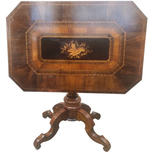 Grande Tavolo a ribalta intarsiato Rolo - Foto 1 di 12